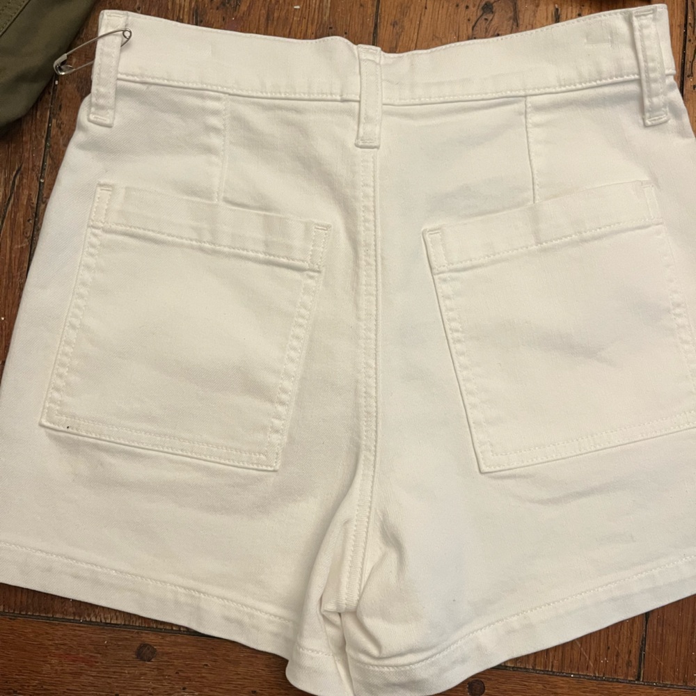 J. Crew White Utility Denim Short size 25 - Picture 9 of 12